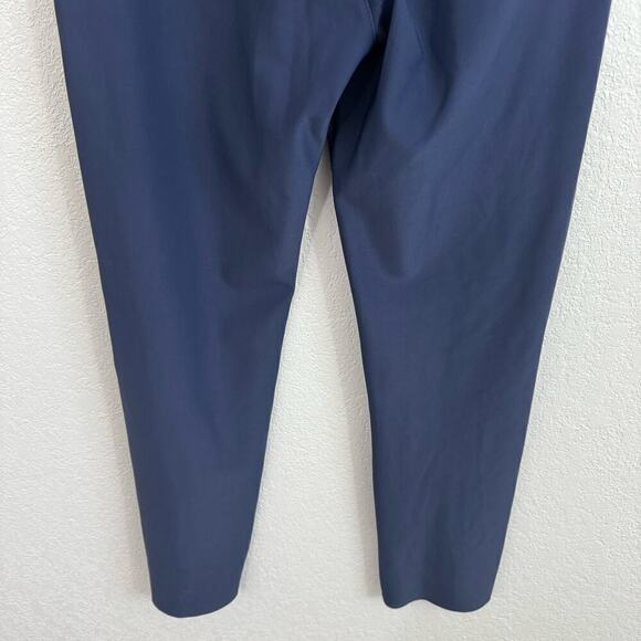 Epoque Evolution Jet Set High Waist Front Slit Pull-On Trouser Pants Navy Blue 6 - Picture 8 of 10